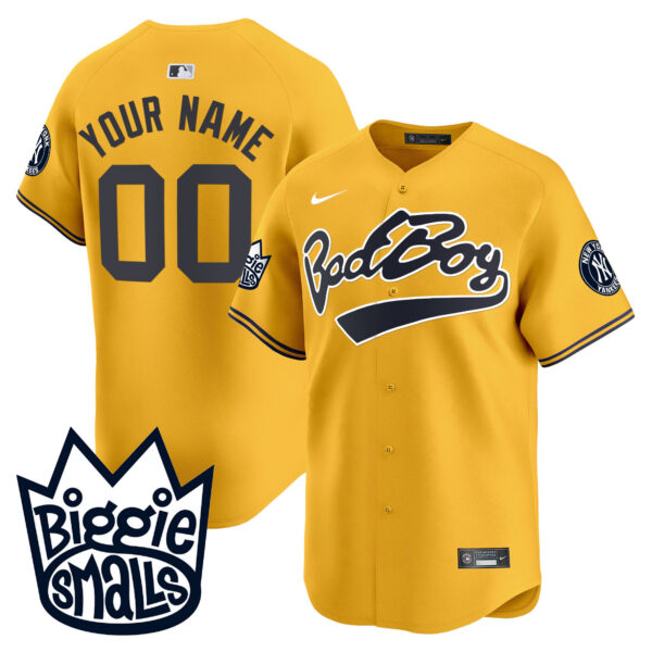 New York Yankees Biggie Smalls Vapor Premier Limited Custom Jersey - All Stitched - Image 5
