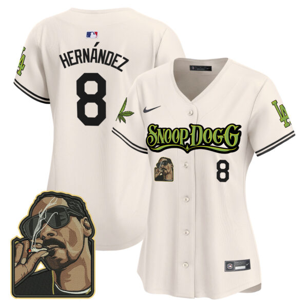Women's Dodgers Snoop Dogg Vapor Premier Limited Jersey - Stitched - Image 7