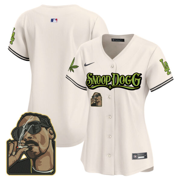 Women's Dodgers Snoop Dogg Vapor Premier Limited Jersey - Stitched - Image 9