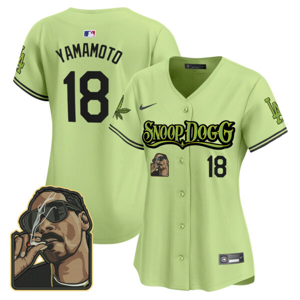 Women's Dodgers Snoop Dogg Vapor Premier Limited Jersey - Stitched - Image 17
