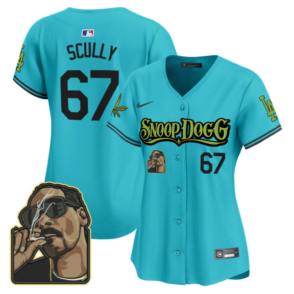 Women's Dodgers Snoop Dogg Vapor Premier Limited Jersey - Stitched - Image 42