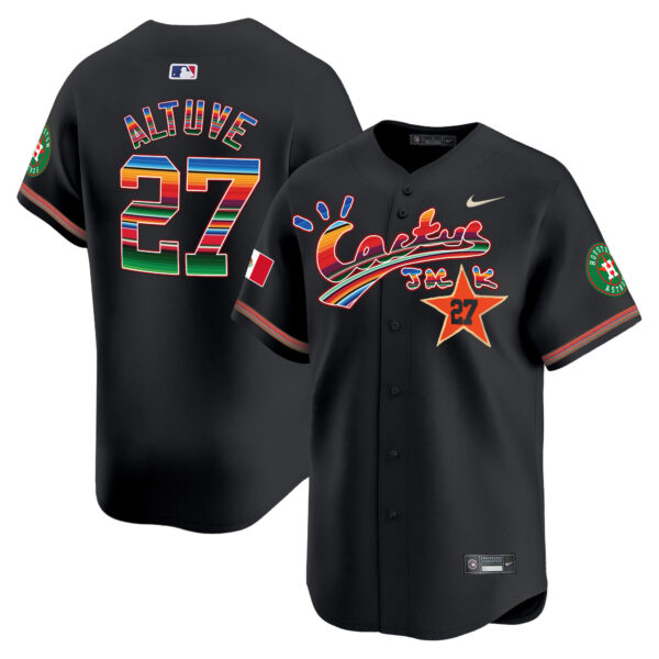 Men's Houston Astros Mexico Cactus Jack Vapor Premier Limited Jersey - All Stitched - Image 15