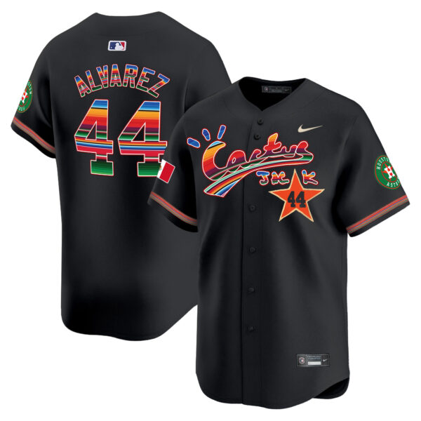 Men's Houston Astros Mexico Cactus Jack Vapor Premier Limited Jersey - All Stitched - Image 16