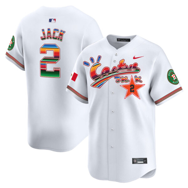 Men's Houston Astros Mexico Cactus Jack Vapor Premier Limited Jersey - All Stitched - Image 22