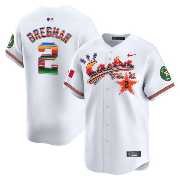 Men's Houston Astros Mexico Cactus Jack Vapor Premier Limited Jersey - All Stitched - Image 24