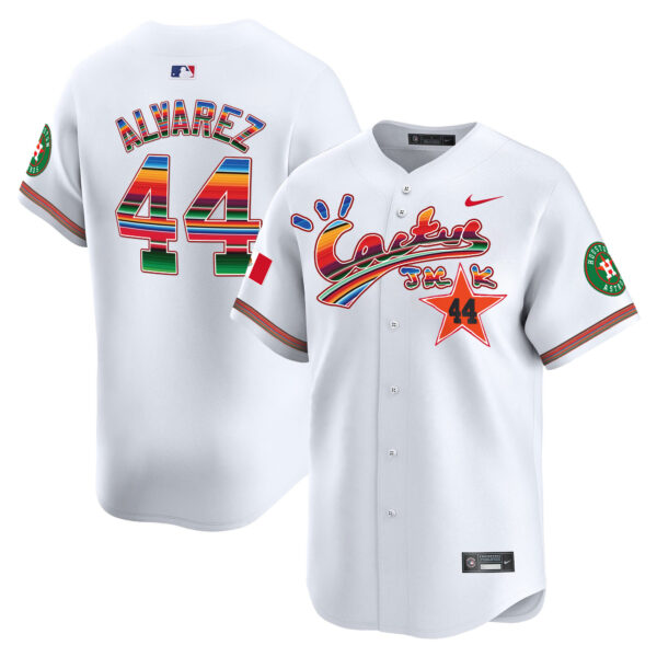 Men's Houston Astros Mexico Cactus Jack Vapor Premier Limited Jersey - All Stitched - Image 26