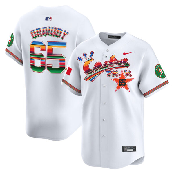 Men's Houston Astros Mexico Cactus Jack Vapor Premier Limited Jersey - All Stitched - Image 29