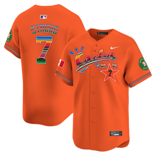 Men's Houston Astros Mexico Cactus Jack Vapor Premier Limited Jersey - All Stitched - Image 31