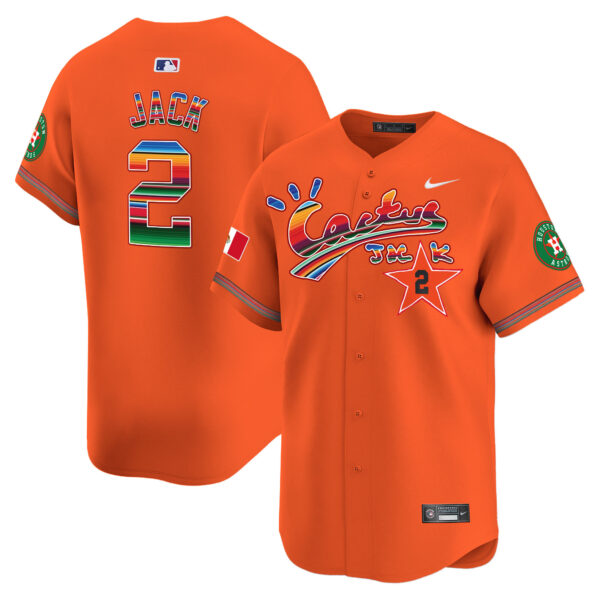 Men's Houston Astros Mexico Cactus Jack Vapor Premier Limited Jersey - All Stitched - Image 32