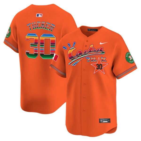 Men's Houston Astros Mexico Cactus Jack Vapor Premier Limited Jersey - All Stitched - Image 38