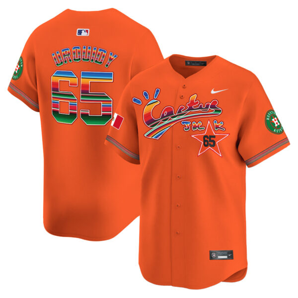 Men's Houston Astros Mexico Cactus Jack Vapor Premier Limited Jersey - All Stitched - Image 39
