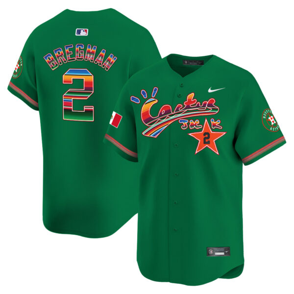 Men's Houston Astros Mexico Cactus Jack Vapor Premier Limited Jersey - All Stitched - Image 44