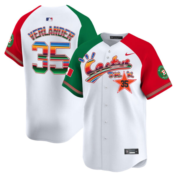 Men's Houston Astros Mexico Cactus Jack Vapor Premier Limited Jersey - All Stitched - Image 57