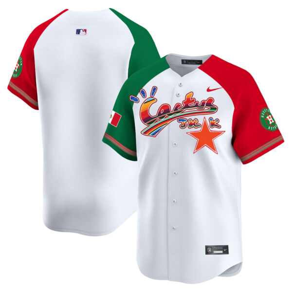 Men's Houston Astros Mexico Cactus Jack Vapor Premier Limited Jersey - All Stitched - Image 60