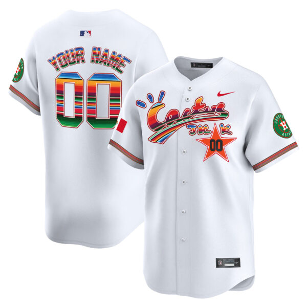 Houston Astros Mexico Cactus Jack Vapor Premier Limited Custom Jersey - All Stitched - Image 3