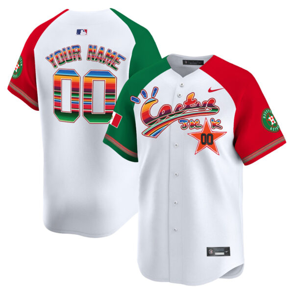 Houston Astros Mexico Cactus Jack Vapor Premier Limited Custom Jersey - All Stitched - Image 6