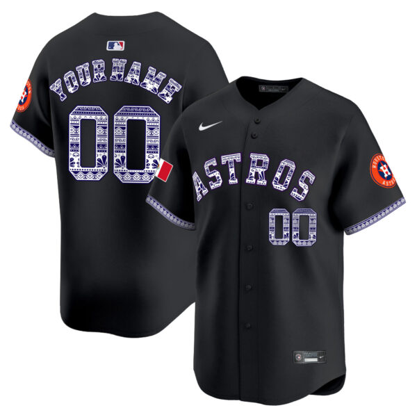 Houston Astros Mexico Vapor Premier Limited Custom Jersey V2 - All Stitched - Image 2