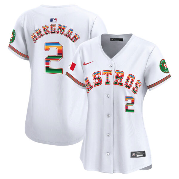 Women's Houston Astros Mexico Vapor Premier Limited Jersey - All Stitched - Image 2