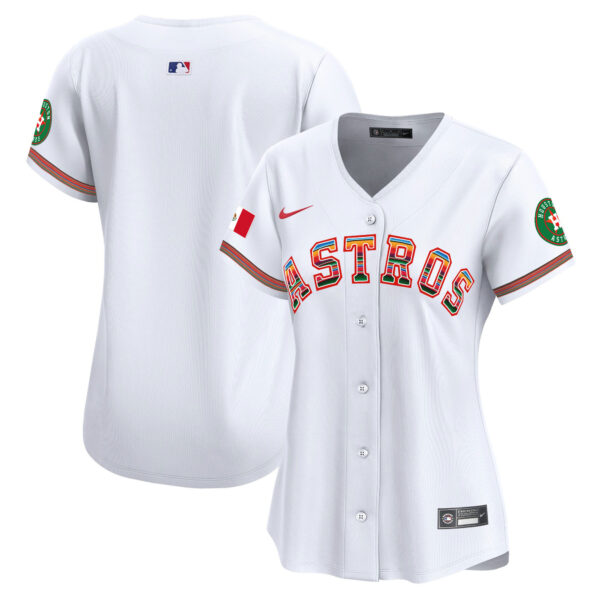 Women's Houston Astros Mexico Vapor Premier Limited Jersey - All Stitched - Image 8