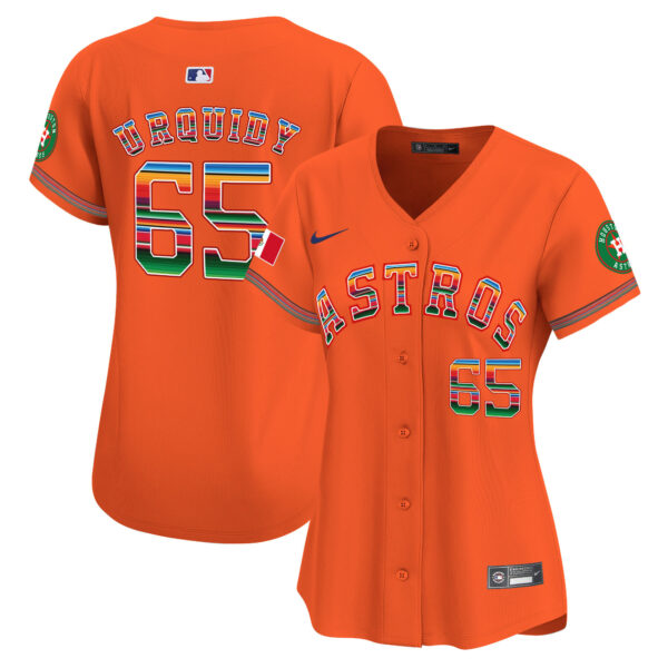 Women's Houston Astros Mexico Vapor Premier Limited Jersey - All Stitched - Image 23