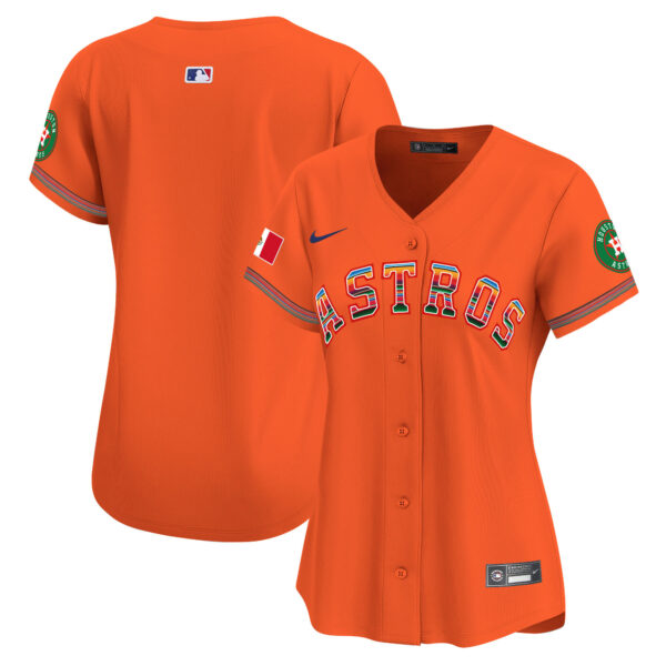 Women's Houston Astros Mexico Vapor Premier Limited Jersey - All Stitched - Image 24