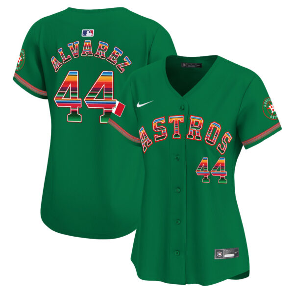 Women's Houston Astros Mexico Vapor Premier Limited Jersey - All Stitched - Image 28