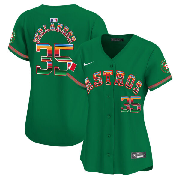 Women's Houston Astros Mexico Vapor Premier Limited Jersey - All Stitched - Image 29
