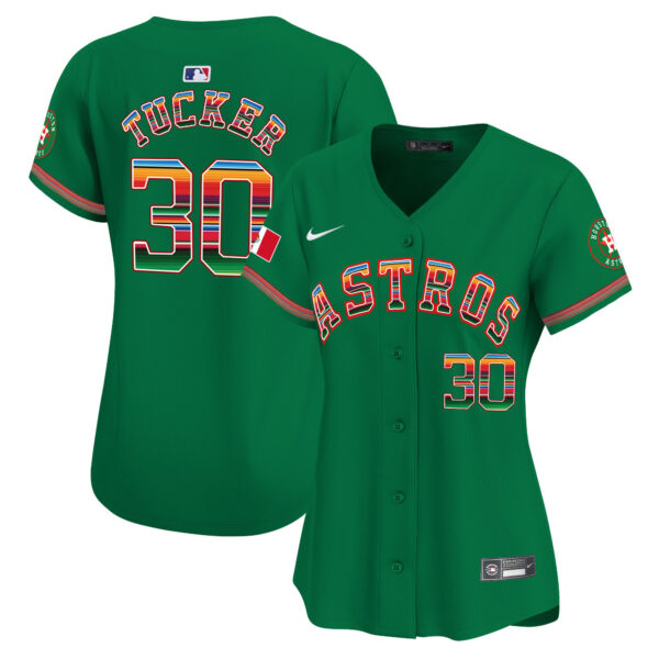 Women's Houston Astros Mexico Vapor Premier Limited Jersey - All Stitched - Image 30