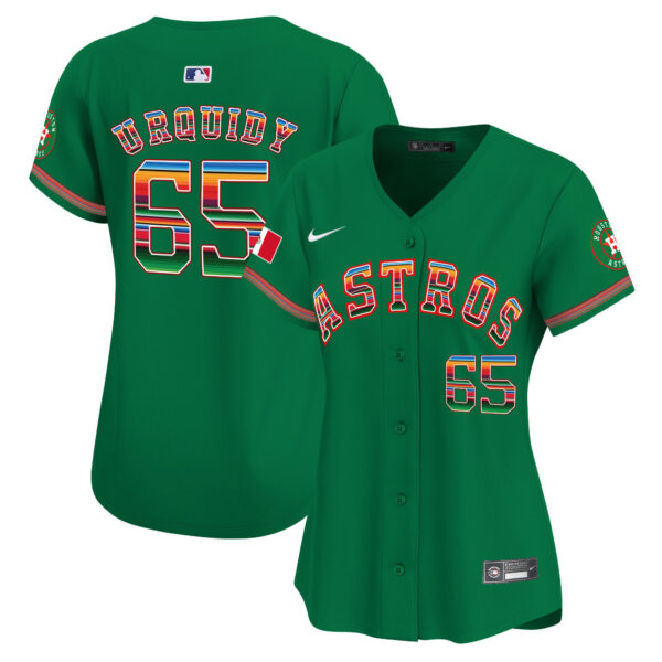 Women's Houston Astros Mexico Vapor Premier Limited Jersey - All Stitched - Image 31