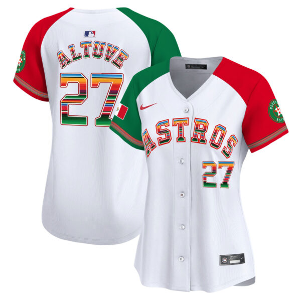 Women's Houston Astros Mexico Vapor Premier Limited Jersey - All Stitched - Image 43