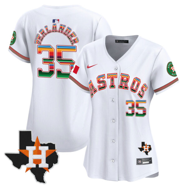 Women's Astros Mexico Texas Patch Vapor Premier Limited Jersey - All Stitched - Image 13