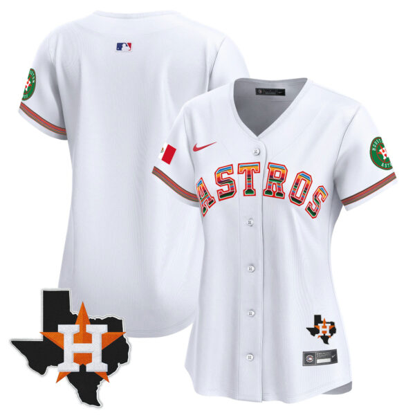 Women's Astros Mexico Texas Patch Vapor Premier Limited Jersey - All Stitched - Image 16