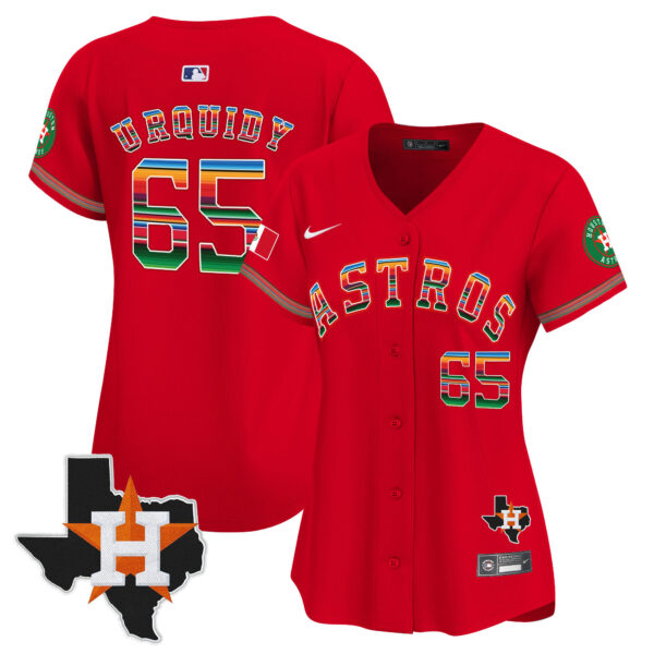 Women's Astros Mexico Texas Patch Vapor Premier Limited Jersey - All Stitched - Image 39