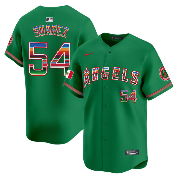 Men's Los Angeles Angels Mexico Vapor Premier Limited Jersey - All Stitched - Image 25