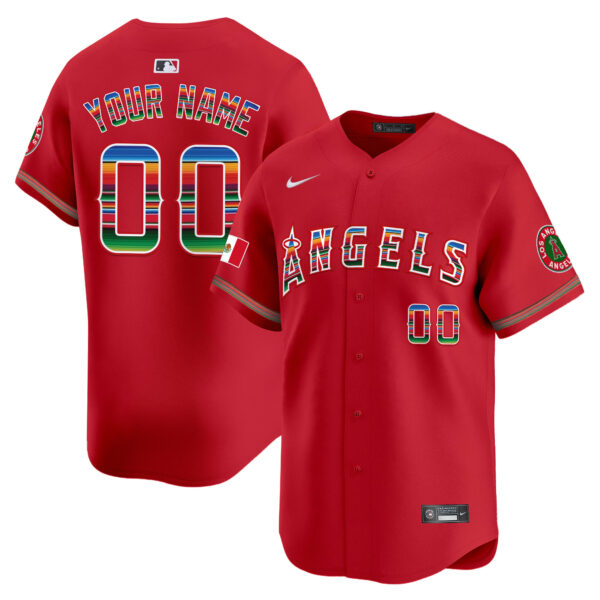 Los Angeles Angels Mexico Vapor Premier Limited Custom Jersey - All Stitched - Image 5
