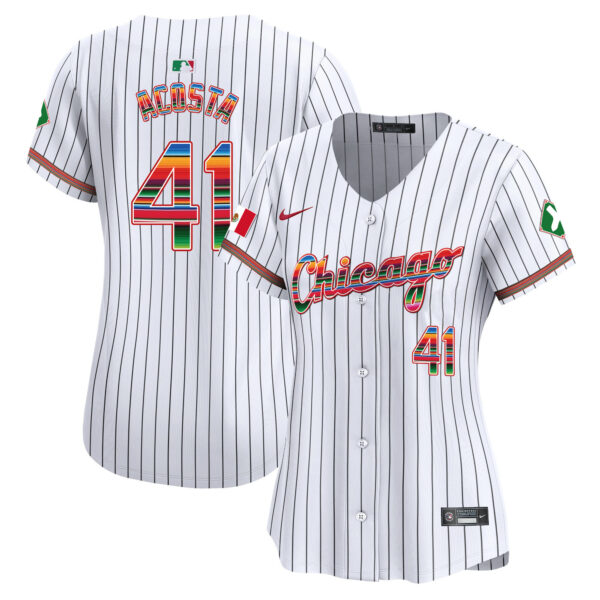 Women's Chicago White Sox Mexico Vapor Premier Limited Jersey V3 - All Stitched - Image 41
