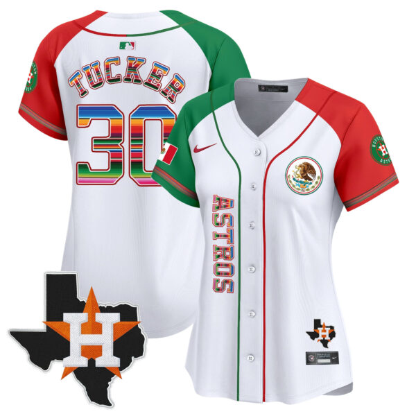 Women's Houston Astros Mexico Vapor Premier Limited Jersey V4 - All Stitched - Image 46