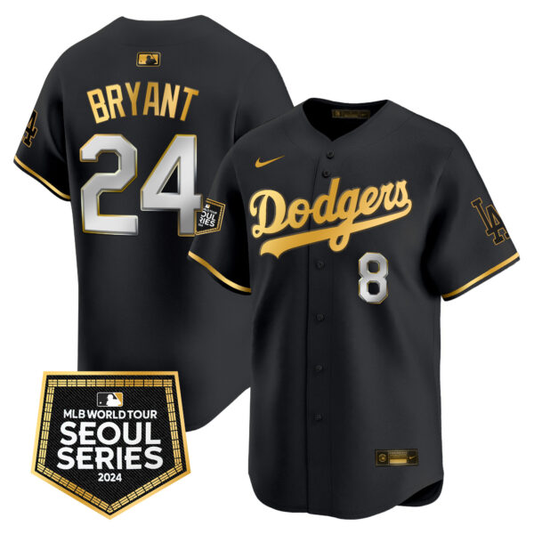 Men's Dodgers 2024 World Tour Seoul Series Patch Vapor Premier Limited Jersey - All Stitched - Image 4