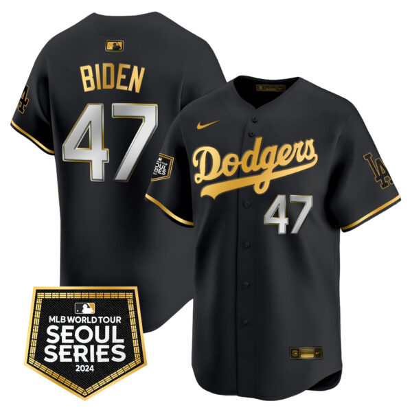 Men's Dodgers 2024 World Tour Seoul Series Patch Vapor Premier Limited Jersey - All Stitched - Image 9