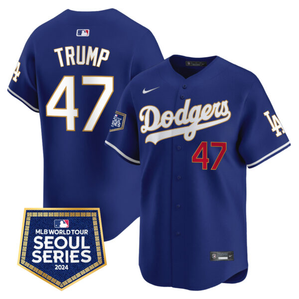 Men's Dodgers 2024 World Tour Seoul Series Patch Vapor Premier Limited Jersey - All Stitched - Image 38