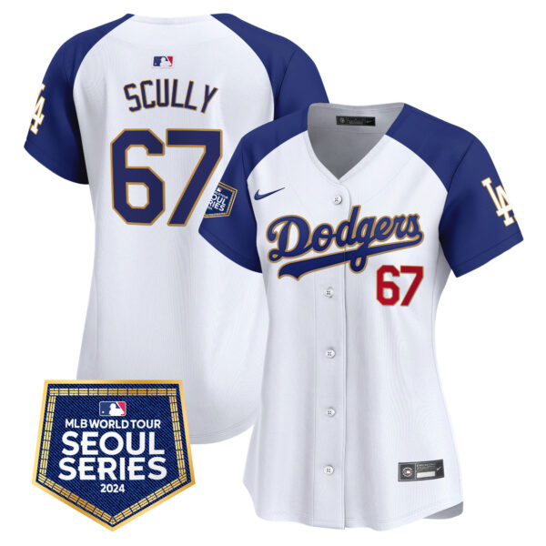 Women's Dodgers 2024 World Tour Seoul Series Patch Vapor Premier Limited Jersey - All Stitched - Image 45