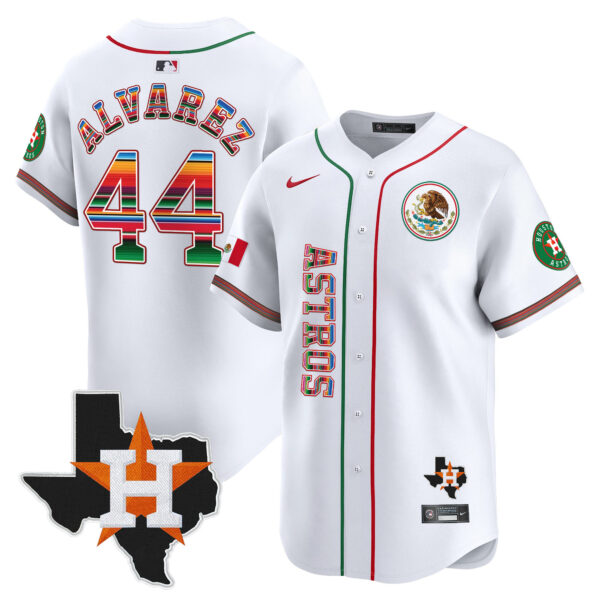 Men's Houston Astros Mexico Vapor Premier Limited Jersey V4 - All Stitched - Image 5