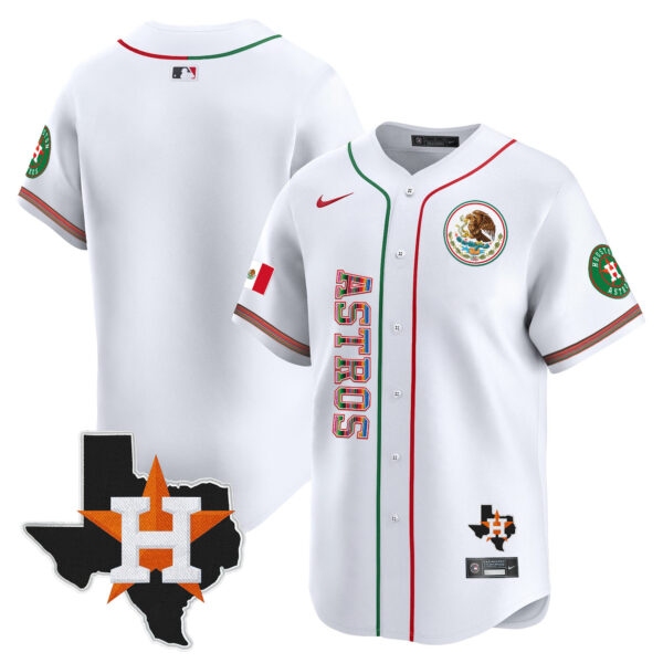 Men's Houston Astros Mexico Vapor Premier Limited Jersey V4 - All Stitched - Image 8