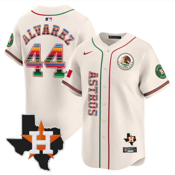 Men's Houston Astros Mexico Vapor Premier Limited Jersey V4 - All Stitched - Image 21