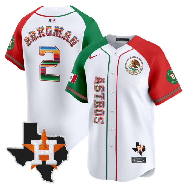 Men's Houston Astros Mexico Vapor Premier Limited Jersey V4 - All Stitched - Image 42