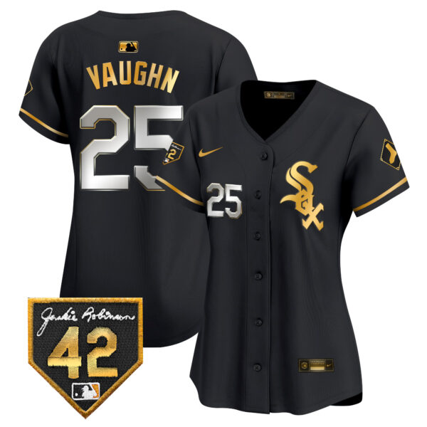 Women's Chicago White Sox 2024 Jackie Robinson Patch Vapor Premier Limited Jersey - All Stitched - Image 4
