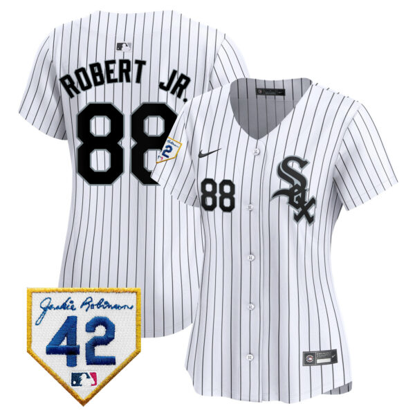Women's Chicago White Sox 2024 Jackie Robinson Patch Vapor Premier Limited Jersey - All Stitched - Image 15