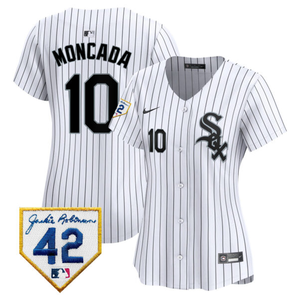 Women's Chicago White Sox 2024 Jackie Robinson Patch Vapor Premier Limited Jersey - All Stitched - Image 16