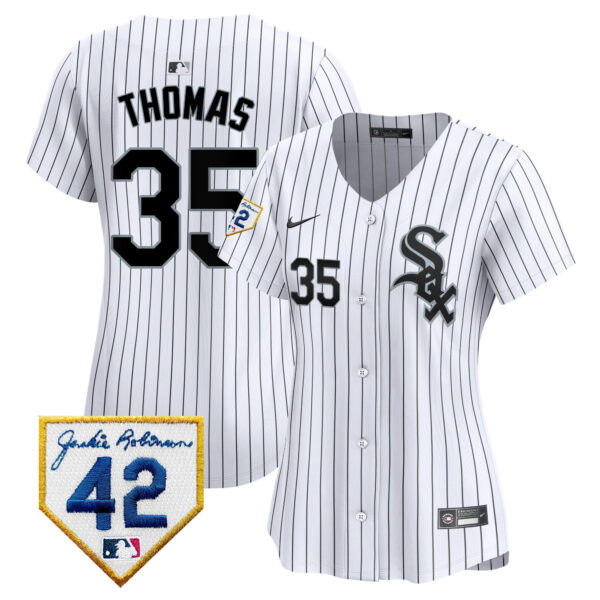 Women's Chicago White Sox 2024 Jackie Robinson Patch Vapor Premier Limited Jersey - All Stitched - Image 19