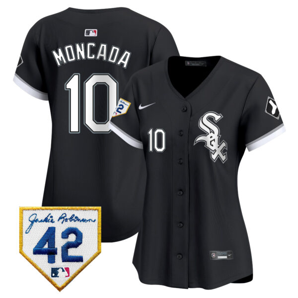 Women's Chicago White Sox 2024 Jackie Robinson Patch Vapor Premier Limited Jersey - All Stitched - Image 23
